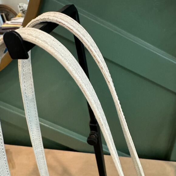 Fendi Spalmati FF Emboroidered Floral Medium Bag White - Picture 12 of 13